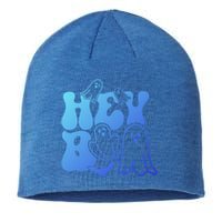 Retro Halloween Hey Boo Cool Gift Sustainable Beanie