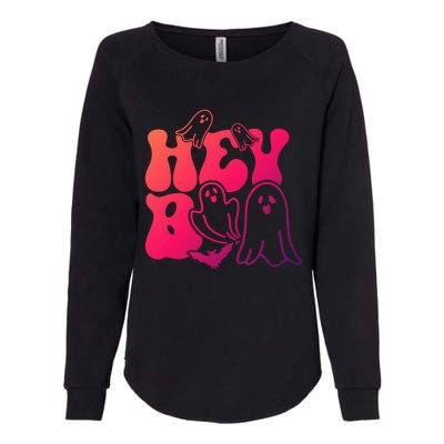 Retro Halloween Hey Boo Cool Gift Womens California Wash Sweatshirt