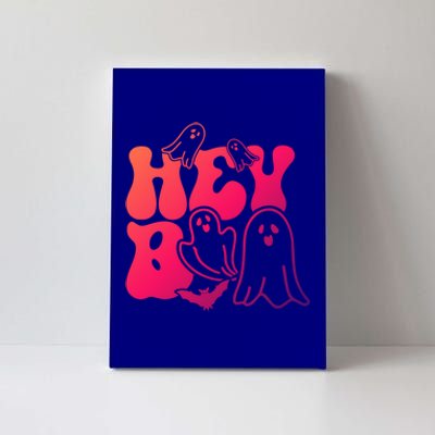 Retro Halloween Hey Boo Cool Gift Canvas