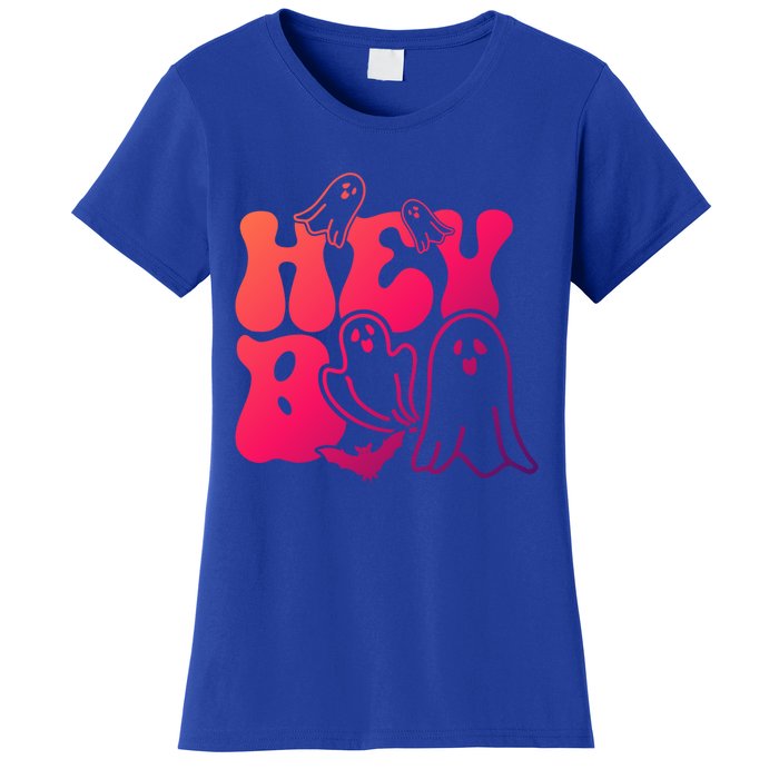 Retro Halloween Hey Boo Cool Gift Women's T-Shirt