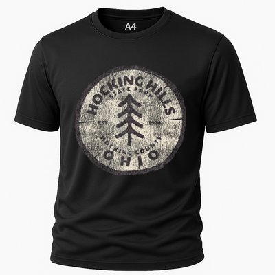 Retro Hocking Hills State Park Souvenir Cooling Performance Crew T-Shirt