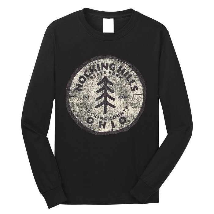 Retro Hocking Hills State Park Souvenir Long Sleeve Shirt