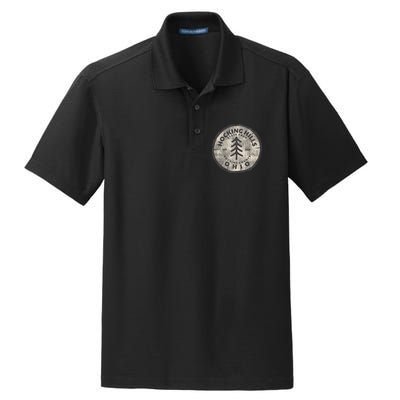 Retro Hocking Hills State Park Souvenir Dry Zone Grid Polo