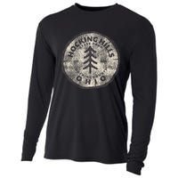 Retro Hocking Hills State Park Souvenir Cooling Performance Long Sleeve Crew