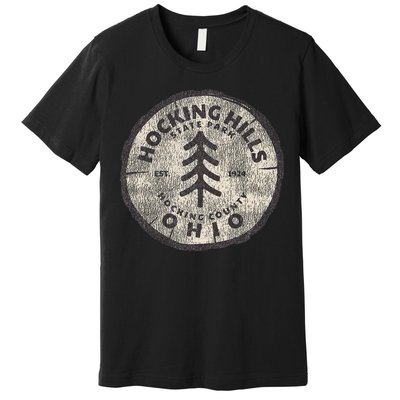 Retro Hocking Hills State Park Souvenir Premium T-Shirt