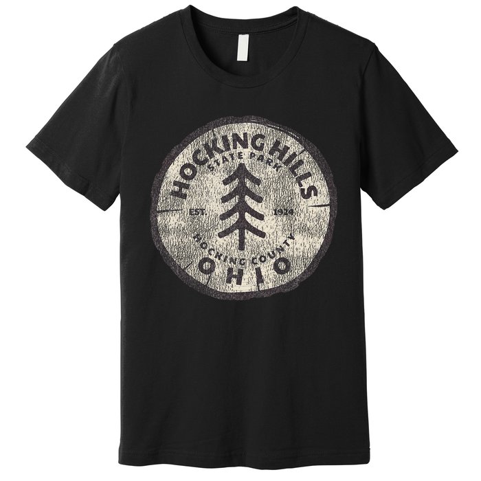 Retro Hocking Hills State Park Souvenir Premium T-Shirt