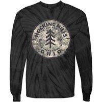 Retro Hocking Hills State Park Souvenir Tie-Dye Long Sleeve Shirt