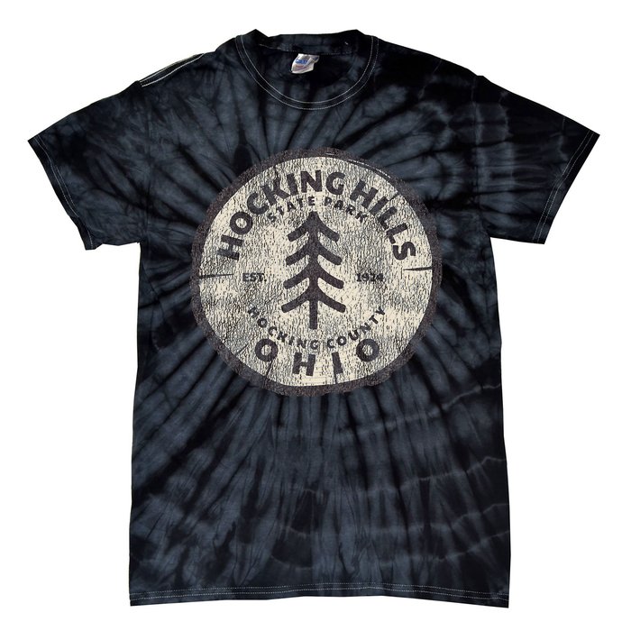 Retro Hocking Hills State Park Souvenir Tie-Dye T-Shirt