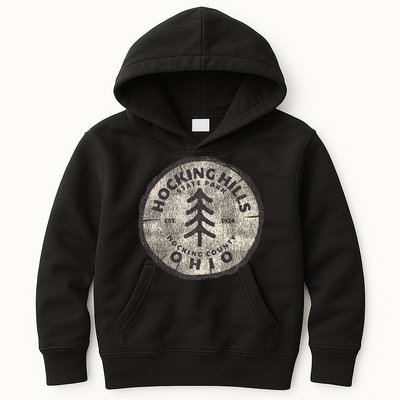 Retro Hocking Hills State Park Souvenir Kids Hoodie