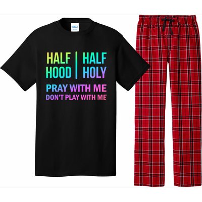 Rainbow Half Hood Half Holy Gift Pajama Set