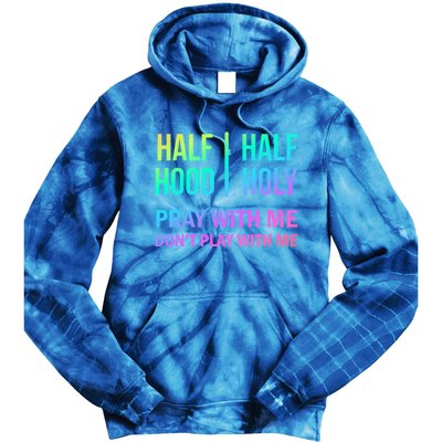 Rainbow Half Hood Half Holy Gift Tie Dye Hoodie