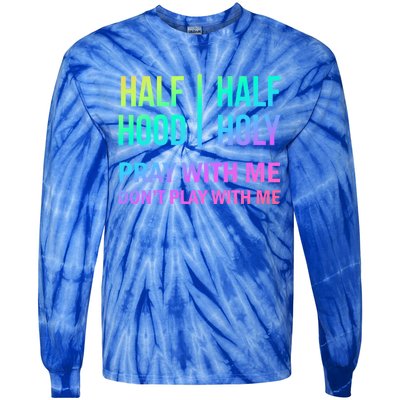 Rainbow Half Hood Half Holy Gift Tie-Dye Long Sleeve Shirt