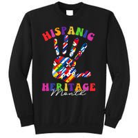 Retro Hispanic Heritage Month All Countries Heart Hands Sweatshirt