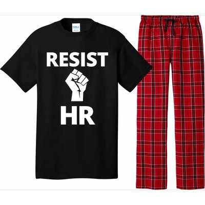 Resist HR Human Resources Funny Bosses Day Admin Work Humor Gift Pajama Set