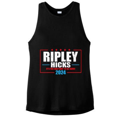 Ripley Hicks It’s The Only Way To Be Sure! 2024 Ladies PosiCharge Tri-Blend Wicking Tank