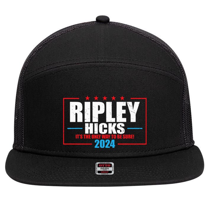 Ripley Hicks It’s The Only Way To Be Sure! 2024 7 Panel Mesh Trucker Snapback Hat