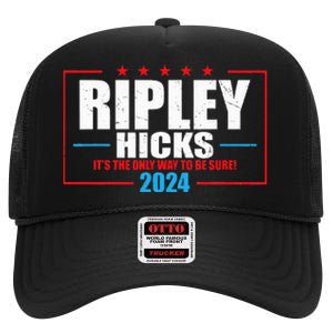 Ripley Hicks It’s The Only Way To Be Sure! 2024 High Crown Mesh Back Trucker Hat