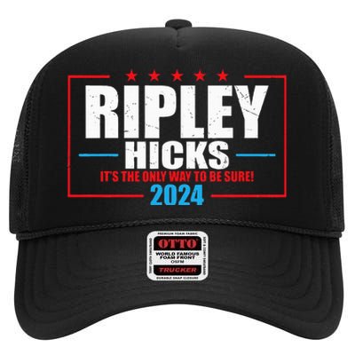 Ripley Hicks It’s The Only Way To Be Sure! 2024 High Crown Mesh Back Trucker Hat