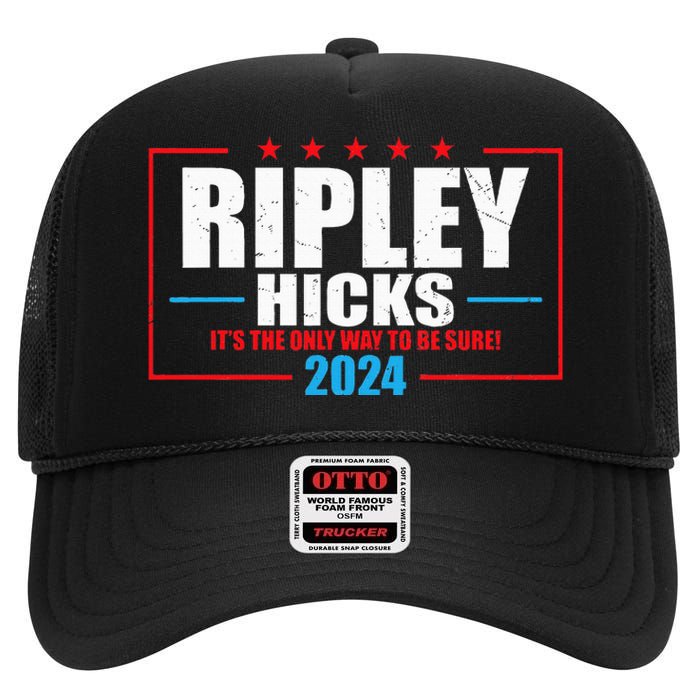 Ripley Hicks It’s The Only Way To Be Sure! 2024 High Crown Mesh Back Trucker Hat