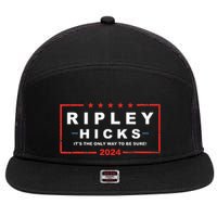 Ripley Hicks It's The Only Way To Be Sure! 2024 Apparel 7 Panel Mesh Trucker Snapback Hat