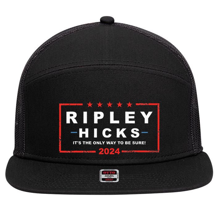 Ripley Hicks It's The Only Way To Be Sure! 2024 Apparel 7 Panel Mesh Trucker Snapback Hat
