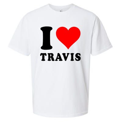 Red Heart I Love Travis Sueded Cloud Jersey T-Shirt