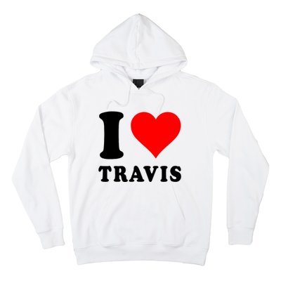 Red Heart I Love Travis Hoodie