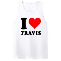 Red Heart I Love Travis PosiCharge Competitor Tank