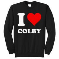 Red Heart I Love Colby Tall Sweatshirt