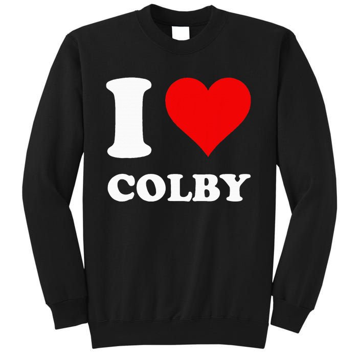 Red Heart I Love Colby Tall Sweatshirt