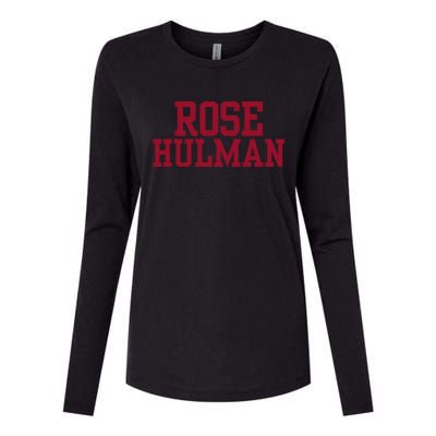 Rose Hulman Institute Of Technology Womens Cotton Relaxed Long Sleeve T-Shirt