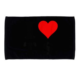 red heart i love ts Microfiber Hand Towel