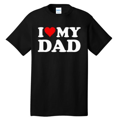 Red Heart I Love My Dad Tall T-Shirt