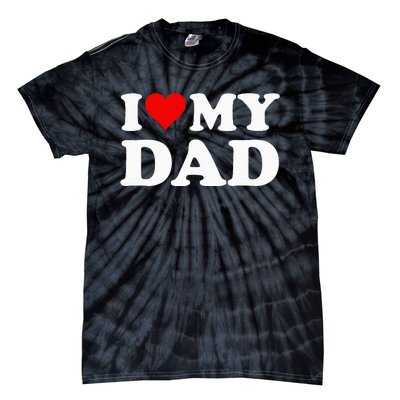 Red Heart I Love My Dad Tie-Dye T-Shirt