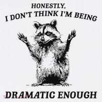 Raccoon Honestly I DonT Think IM Being Dramatic Enough Adult Drive Performance Visor