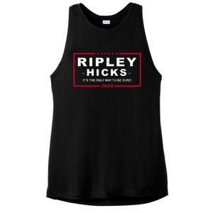 Ripley Hicks It's The Only Way To Be Sure 2024 Election Ladies PosiCharge Tri-Blend Wicking Tank