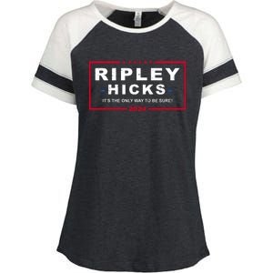 Ripley Hicks It's The Only Way To Be Sure 2024 Election Enza Ladies Jersey Colorblock Tee