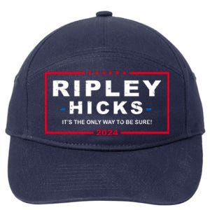 Ripley Hicks It's The Only Way To Be Sure 2024 Election 7-Panel Snapback Hat