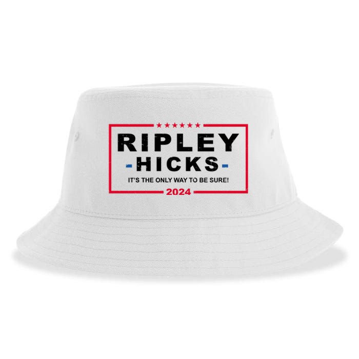 Ripley Hicks It's The Only Way To Be Sure 2024 Election Sustainable Bucket Hat