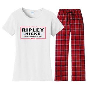 Ripley Hicks It's The Only Way To Be Sure 2024 Election Women's Flannel Pajama Set