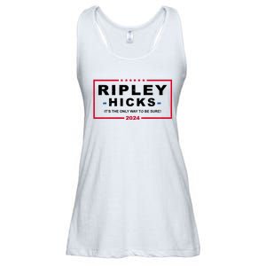 Ripley Hicks It's The Only Way To Be Sure 2024 Election Ladies Essential Flowy Tank