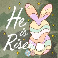 Retro He Is Risent Easter Sunday Legacy Tie Dye Trucker Hat