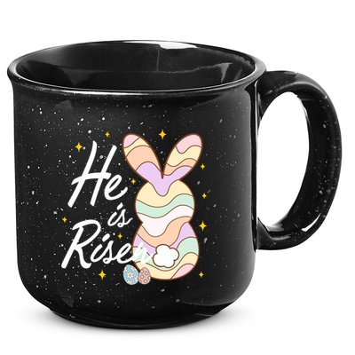 Retro He Is Risent Easter Sunday 15oz Campfire Ceramic Mug