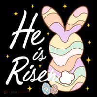 Retro He Is Risent Easter Sunday 16 in Basic Backpack