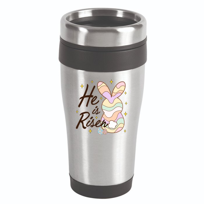 Retro He Is Risent Easter Sunday 16oz Travel Tumbler