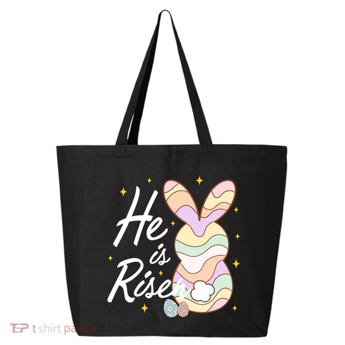 Retro He Is Risent Easter Sunday 25L Jumbo Tote