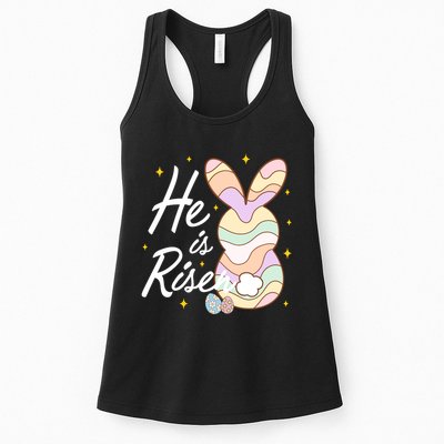 Retro He Is Risent Easter Sunday Womens Tank Top