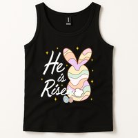 Retro He Is Risent Easter Sunday Tank Top
