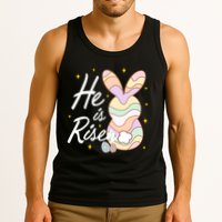 Retro He Is Risent Easter Sunday Tank Top