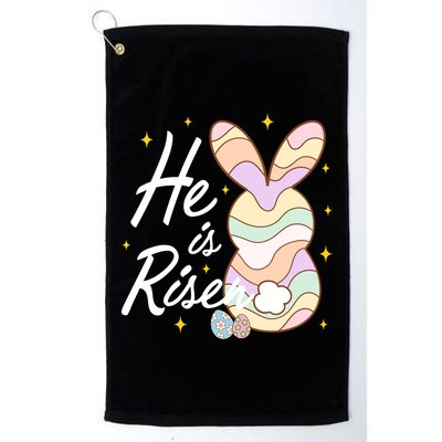 Retro He Is Risent Easter Sunday Golf Towel